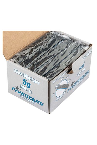 Five Stars CUTIE CONTRA-GREUTATI NEGRE AUTOADEZIVE 5 GRAME - 100 FASII - 12 BUC/ FASIE 6 KG