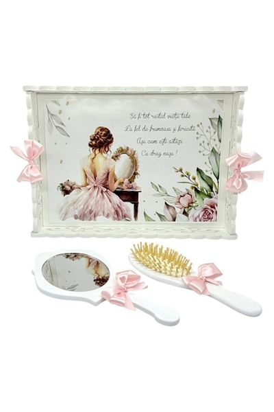 OEM Set tray for dressing the bride, personalized groom and bride, 3 pieces
