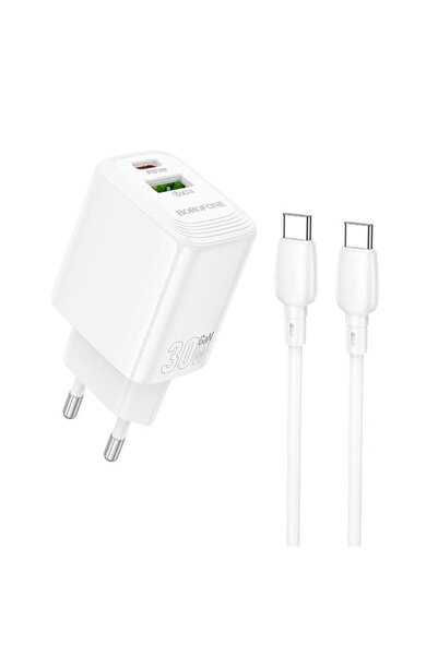 Borofone Incarcator Retea Cu Cablu USB-C BN29 Fuente, 30W, 3A, 1 x USB-A - 1 ...