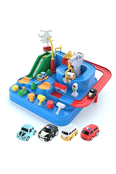 Toy Set interactiv de parcare auto Car Adventure, circuit cu lumini și sunete...