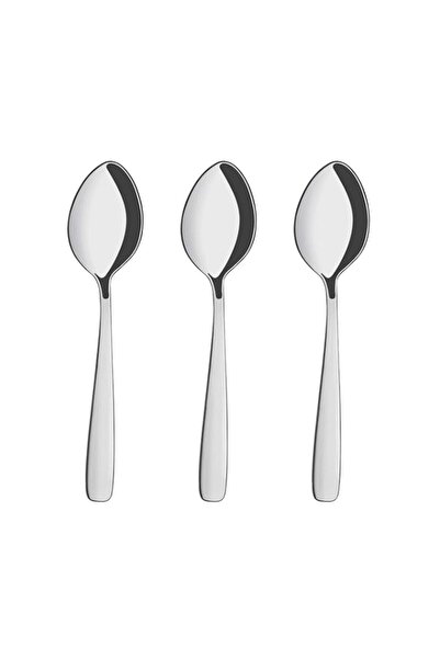 Generic Tramontina Amazona 3 Pieces Stainless Steel Dessert Spoons with High Gloss Finish