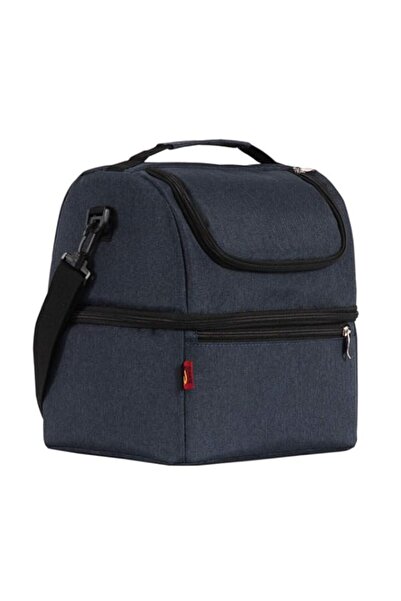 Generic Insulated Lunch Bag Box Cooler with Strap 2 Compartments Leakproof Wa...