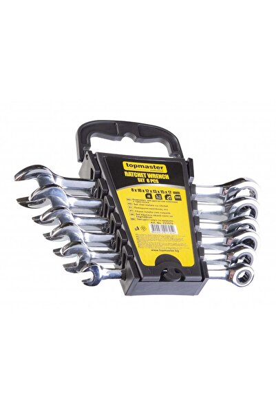 euromaster SET CHEI COMBINATE CU CLICHET 8-17MM 6 PIESE CR-V TOPMASTER PRO