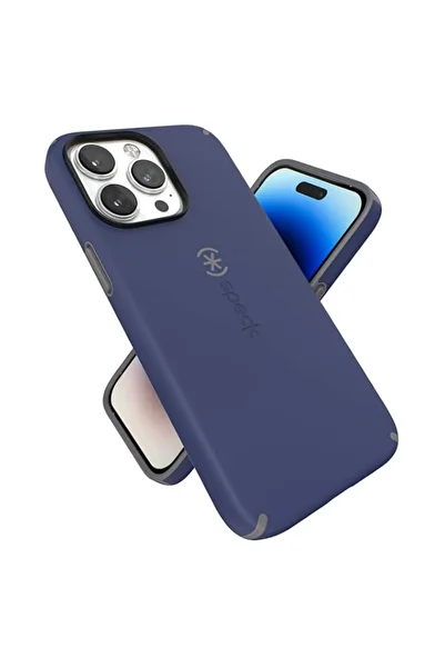 Generic Speck Products CandyShell Pro iPhone 14 Pro Max Case, Prussian Blue/Cloudy Grey