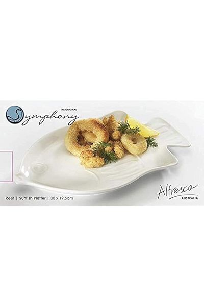 Generic Symphony Reef Sun Fish Platter 30 X 19.5 X 2.2cm
