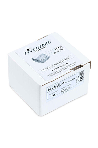 Five Stars CUTIE CONTRA-GREUTATI PT JANTE ALIAJ 10 GRAME - 100 BUC 1.2 KG