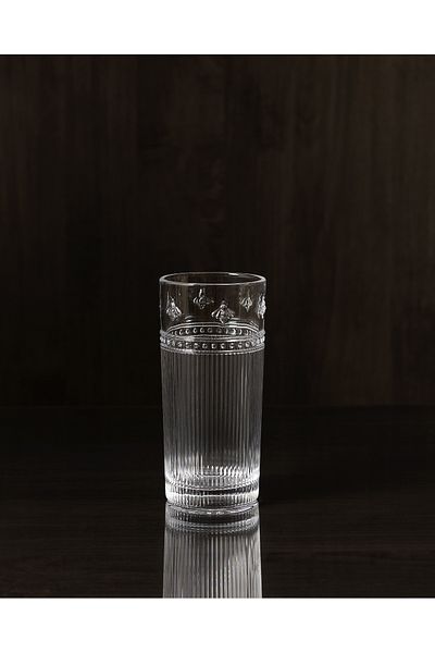 Madame Coco Abeille Set of 4 Soft Drink Glasses - Transparent - 340 ml
