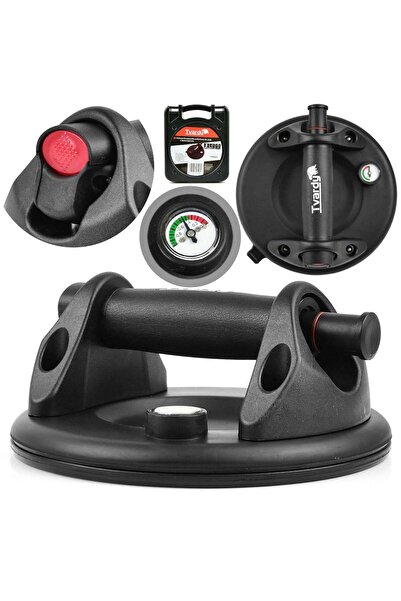 GEKO VENTUZA PENTRU GEAMURI CU MANOMETRU 200MM 120KG