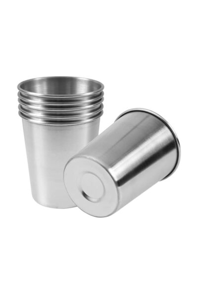 Generic EVERMARKET 6-Piece 8oz Stainless Steel Drinking Cups Shatterproof Pin...