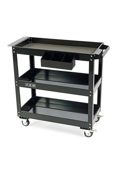 HBM Machines MOBILE TROLLEY WITH 3 SHELVES FOR SCREWDRIVERS AND SPRAY