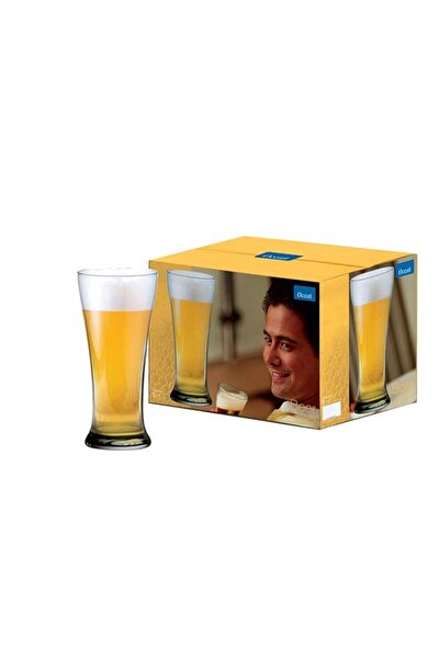 Generic أكواب بيرة أوشن بيلسنر، مجموعة من 6 أكواب، شفافة، 400 مل، B0091406، ك...