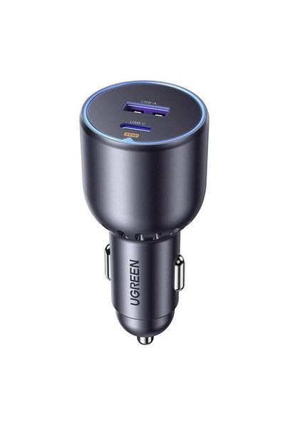 Ugreen Car Charger EC701, 63W, 3A, 1 x USB-A - 1 x USB-C, Black