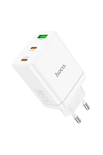 Hoco Încărcător N33, 35 W, 3 A, 1 x USB-A, 2 x USB-C (Alb)
