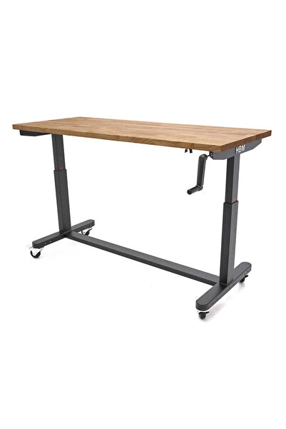 HBM Machines WORKBENCH WITH SOLID WOOD TOP ADJUSTABLE IN HEIGHT 152CM