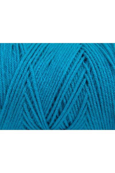 Ice yarns 2×200 جرام. خيوط شتوية فيروزية اللون، خيوط مسطحة، صوف ممشط، 100% أك...