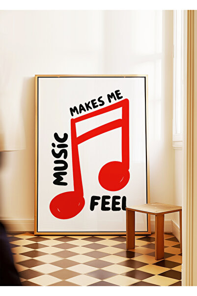 ARTHOUSECOLLECTIVE Muzica mă face să mă simt – Poster tipografic cu tematică ...