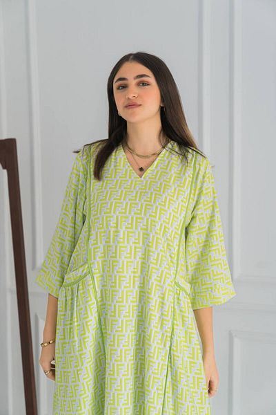 AFandina Fendi Jalabiya: A touch of luxury in every detail A-351