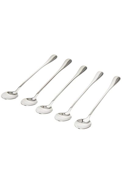 Generic Vague Plano Stainless Steel Ice Cream Spoon 6-Piece