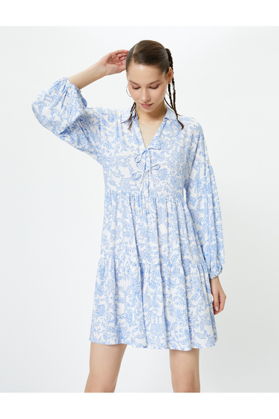 Koton Blue Women's Oversized Floral Dress