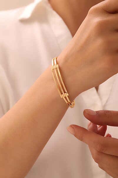 Tufanlar Kuyumculuk 14 Ayar Ajda Kelepçe 3 Sıra