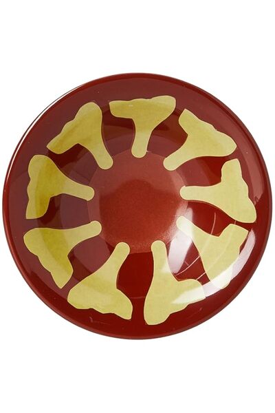 Generic DINEWELL MELAMINE HUMMUS BOWL, SMALL, BROWN, DWHB3092H, 1 PC