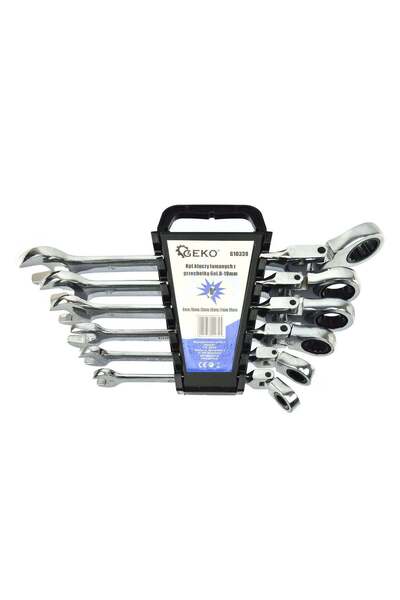 GEKO SET CHEI COMBINATE CU CLICHET ARTICULATE 8-19MM 6BUC