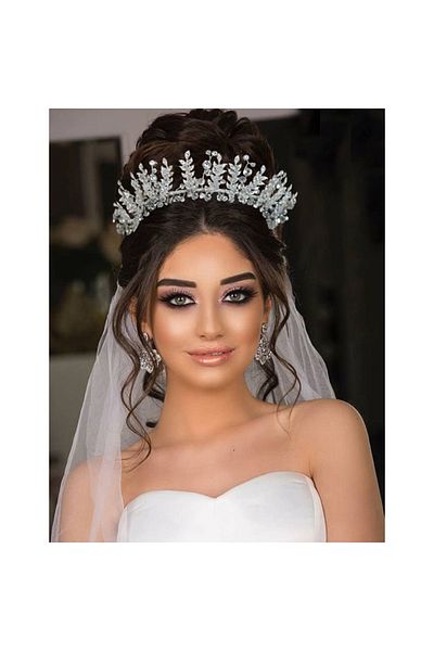 OEM Royal Crystal Bridal Tiara with Swarovski Elements