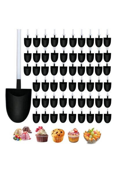 Generic REVHQ 10 PCS Black Mini Shovel Shape