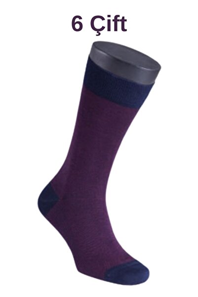 Abani Classic 6 parova AGK bordo crvene Bez šavova Bambus anti-znoj premium S...