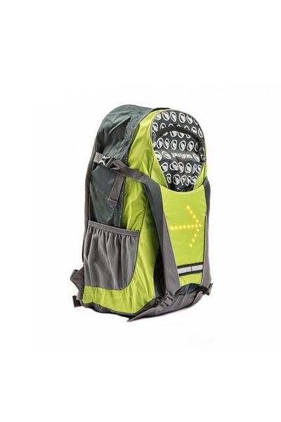 Pegas Backpack with Light Signal, Green/Gray
