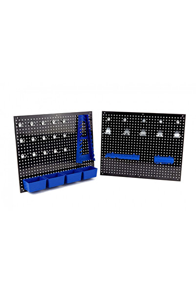 HBM Machines WALL PANEL FOR TOOL ORGANIZER SUPPORT HOOKS SHELVES INCLUDED 110X45CM HBM MACHINES NETHERLANDS