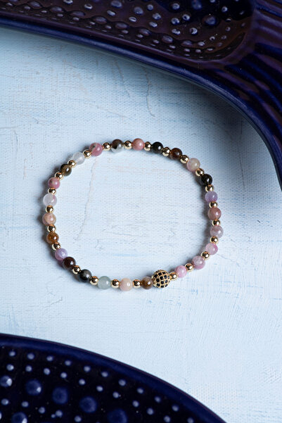 DENİZ Sertifikalı Turmalin Doğal Taş Bileklik