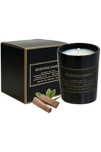 L&Wen Scented Candles, Long Lasting Strong Fragrance Luxury Scented Soy Jar Candle, Candles for Home Scent