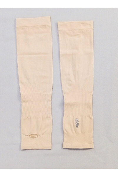 AGD 2 Pairs of Transparent Arm Sleeves for Women, Detachable, Long Sleeves, UV Sun Protection/White