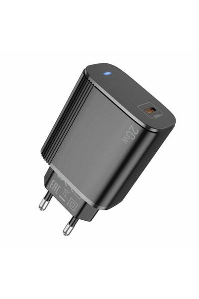 Lamtech PD 20W Network Charger, 1xUSB Type-C, Black