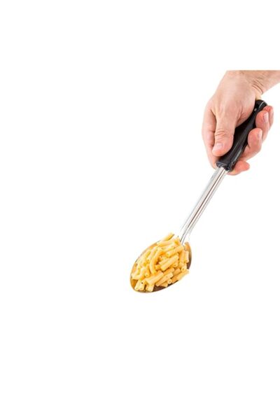 Generic ملعقة بوفيه صلبة، ملعقة تقديم صلبة - من الفولاذ المقاوم للصدأ بمقبض ب...