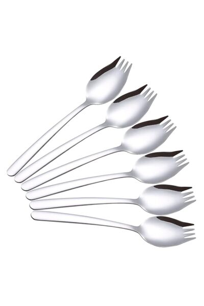 Generic Funito Sporks, 6-Pack 304 Stainless Steel, Metal Spork for Everyday H...