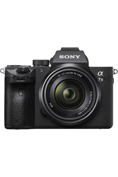 Sony Cameră foto mirrorless Alpha A7 III, 24,2 MP, cadru complet, montură E, 4K HDR, focalizare 4D