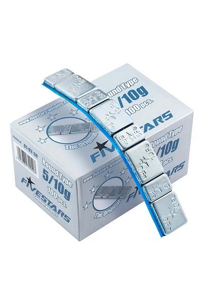 Five Stars CUTIE CONTRA-GREUTATI AUTOADEZIVE 5/10 GRAME - 100 FASII - 8 BUC/ FASIE 6 KG