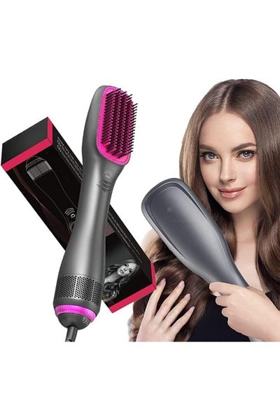 Joy Professional Hair Styling Brush ,1100W,3 Heat Setting,Round Edges,Lon Technology,32cm,Gray