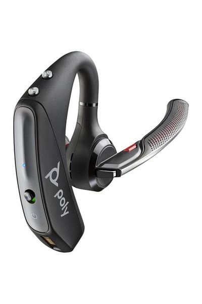Poly Casca Bluetooth HP Voyager 5200 UC + BT600 Dongle, USB-A, Autonomie 7 ore, Microfon cu anulare