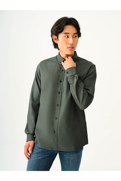 Loft Long Sleeve Khaki Men's Shirt Lf2030872