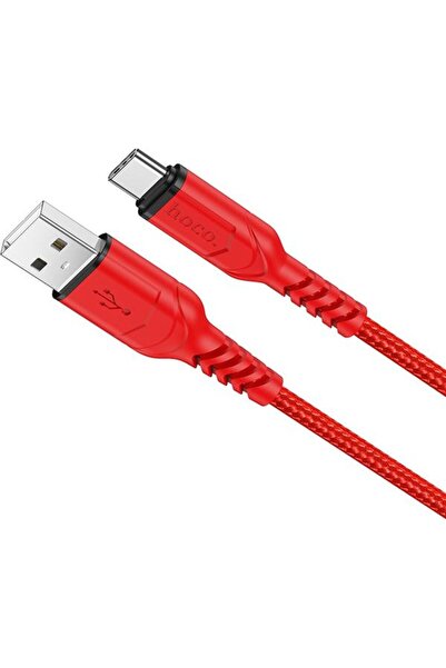 Hoco Cablu de date X59 Victory, USB - USB Type-C, 1 m, 2.4A, Rosu