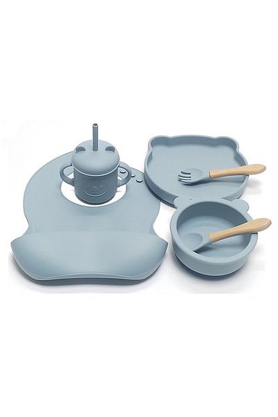 QuTek Baby and child feeding set, for diversification, made of BPA free silicone, 6+ months