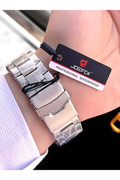 Joefox Steel Cord Digital and Analog 2 Years Warranty 3 Atm Water Resistant Men Wristwatch Joe1.Lc02