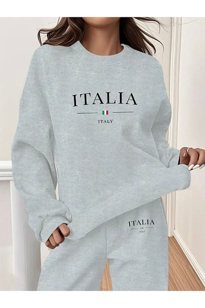 FUFLUNS Italia Askili Unisex Oversize Cycling Collar Bottom/Up Tracksuit Set