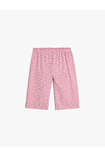 Koton Bermuda Leggings Heart Printed Cotton
