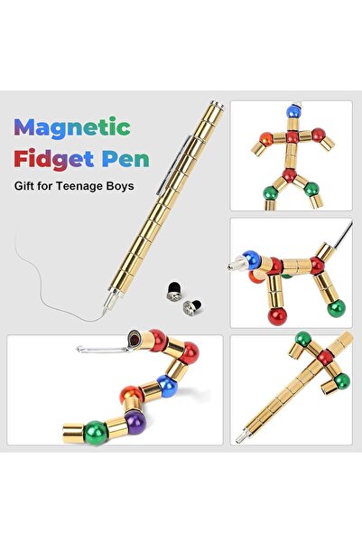 Saharaz Magnetic Pen,Fidget Pen Toy,Decompression Magnetic Fidget Toy Pen Gifts,Back-to-school Gifts