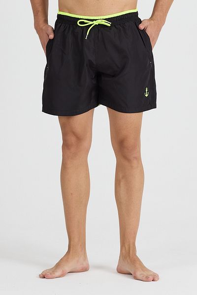 FRESSO Pocket Zippered Lined Mesh Colorful Swim Shorts