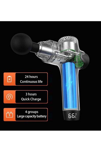COOYA Portable Electric Massager ,With 7 Speeds(Black),8 Massage Hesds,Super Quiet,Long Battery Life